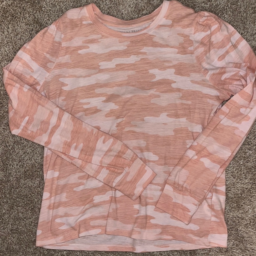 Lucky Brand Pink Camo Shirt